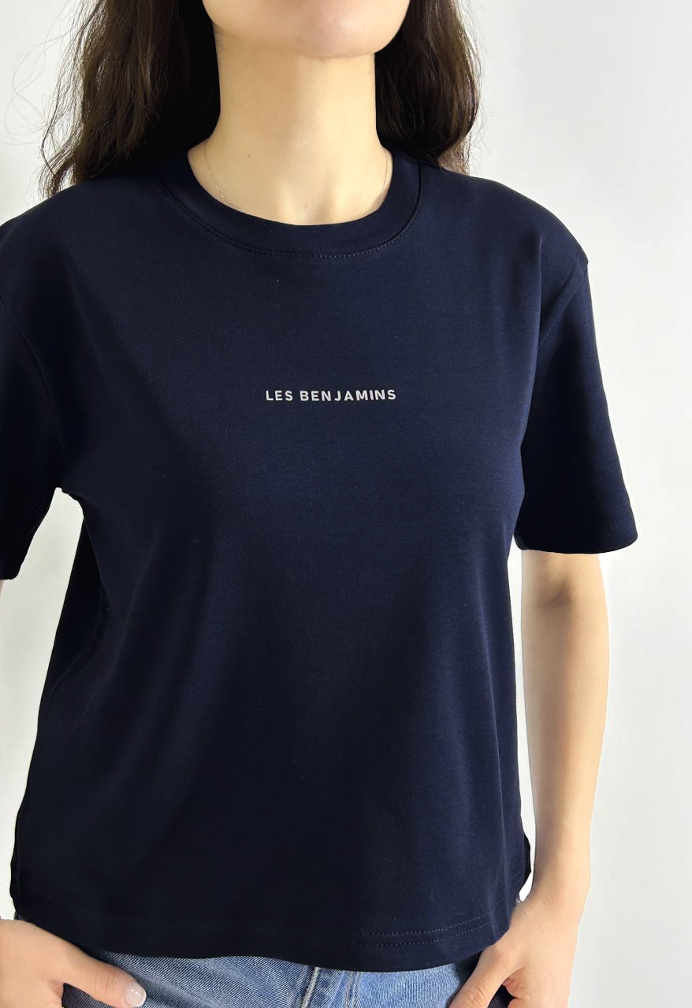 Lacivert LB Baskılı T-Shirt